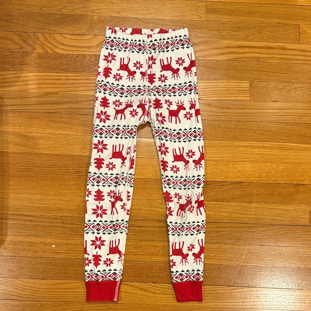 Hanna Andersson sz8/130cm holiday reindeer, long pajamas, cotton - Picture 4 of 6